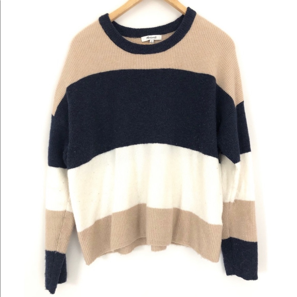 Madewell cropped boxy sweater